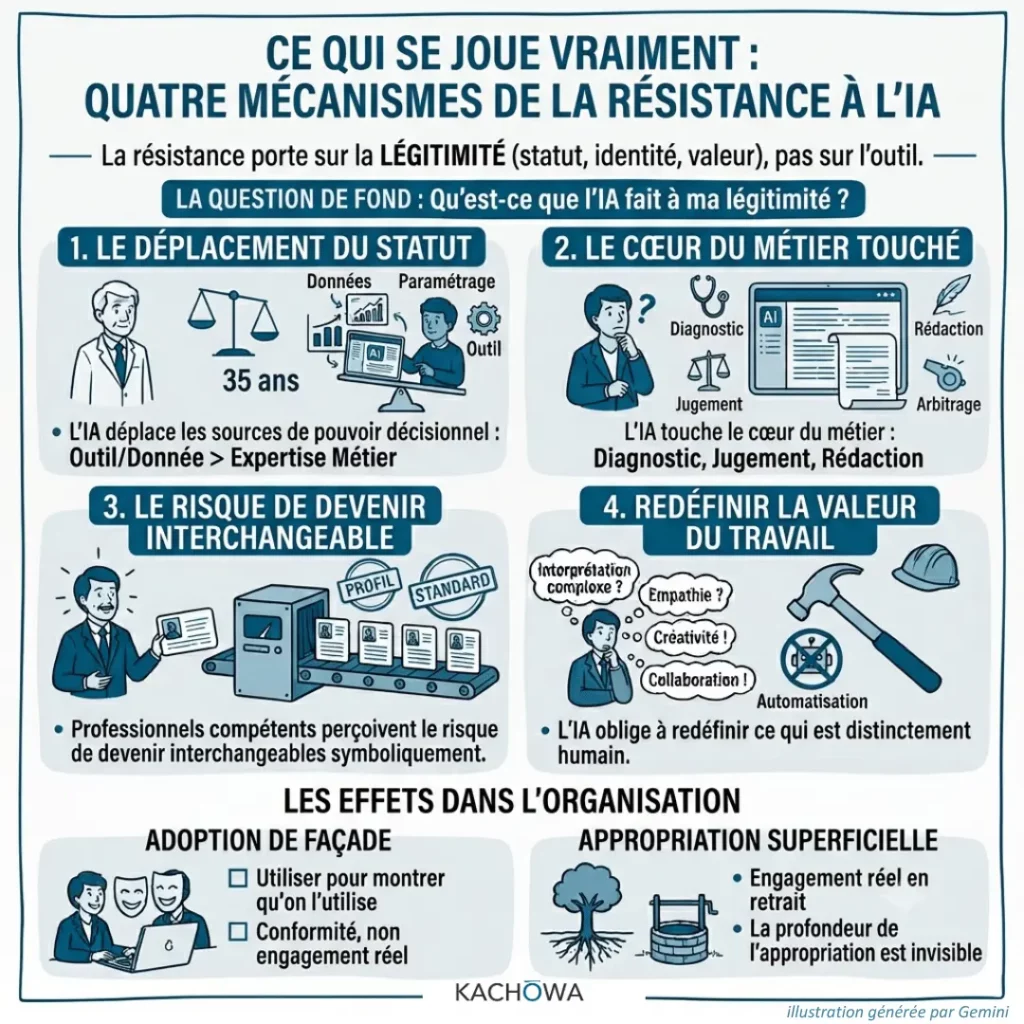 Quatre mécanismes de la résistance au déploiement de l'IA